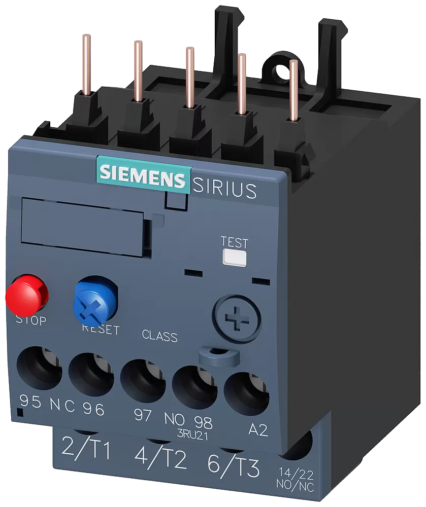 Siemens Überlastrelais 0,14-0,20A Motorschutz S00, Class 10, Schützanbau 3RU21160BB0