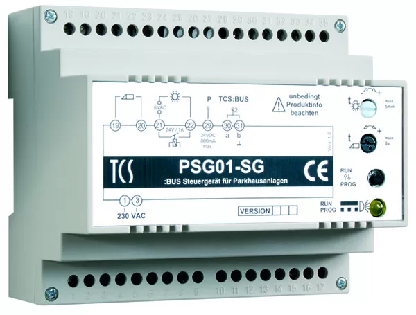 TCS Versorgungs- und Steuergerät PSG01 für Groß- und Sonderanlagen mit langen Leitungen, Hutschiene 6 TE PSG01-SG