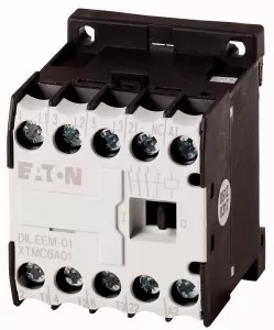 Eaton Leistungsschütz, 24 V 50 Hz, 3-polig, 380 V 400 V, 3 kW, Kontaktbestückung Ö = Öffner= 1 Ö, Schraubklemmen, Wechselstrombetätigung 051629