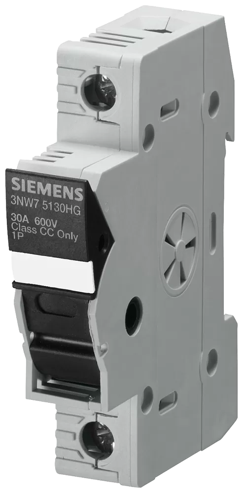 Siemens SENTRON, Sicherungshalter, Class CC, 1-polig, In: 30 A, Un AC: 600 V 3NW75130HG