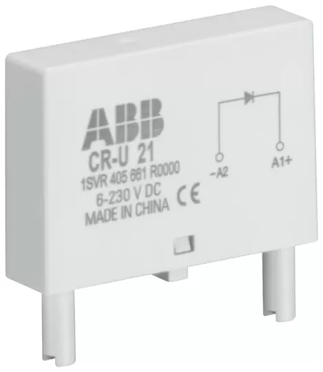 ABB CR-U 41B Steckmodul Diode und LED rot, 24-60VDC, A1+, A2- 1SVR405662R4000