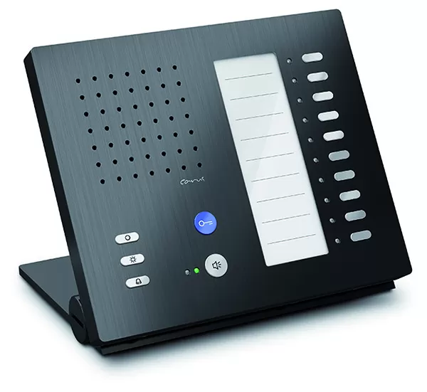 TCS Audio Innenstation zum Freisprechen Serie Carus ADAPTO +10 Tasten, Tischgerät schwarz CAI1110-0156