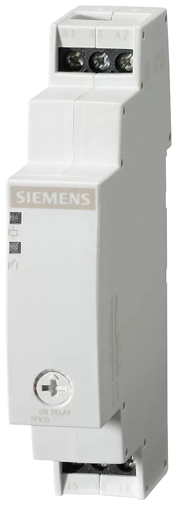 Siemens Zeitrelais, elektronisch, ansprechverzögert, 1W, 1 Zeitbereich, 5S-100S 7PV15131AP30