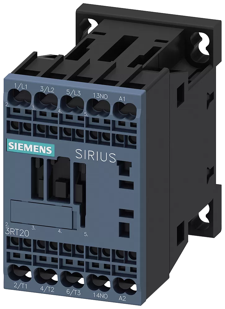Siemens Schütz, AC-3e, 9 A/4 kW/400V, 3-polig, AC 400V, 50/60Hz, 1S, Federzuganschluss 3RT20162AV01