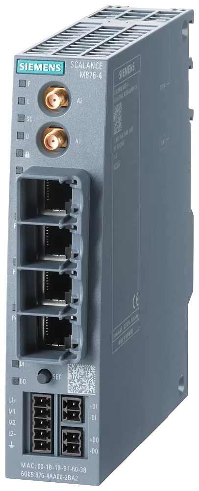 Siemens SCALANCE M876-4 (EU), 4G-Router (Ethernet4G), VPN, Firewall, NAT 6GK58764AA002BA2